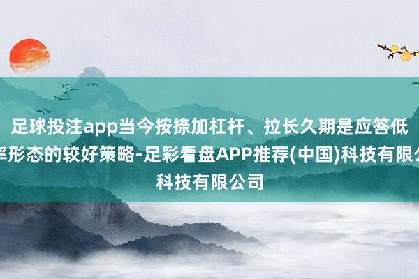 足球投注app当今按捺加杠杆、拉长久期是应答低利率形态的较好策略-足彩看盘APP推荐(中国)科技有限公司