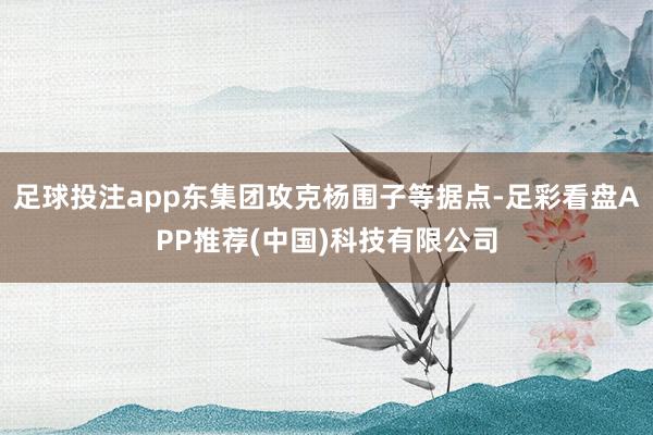 足球投注app东集团攻克杨围子等据点-足彩看盘APP推荐(中国)科技有限公司