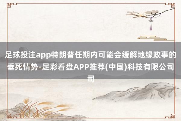 足球投注app特朗普任期内可能会缓解地缘政事的垂死情势-足彩看盘APP推荐(中国)科技有限公司