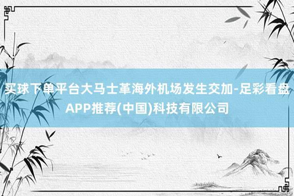 买球下单平台大马士革海外机场发生交加-足彩看盘APP推荐(中国)科技有限公司