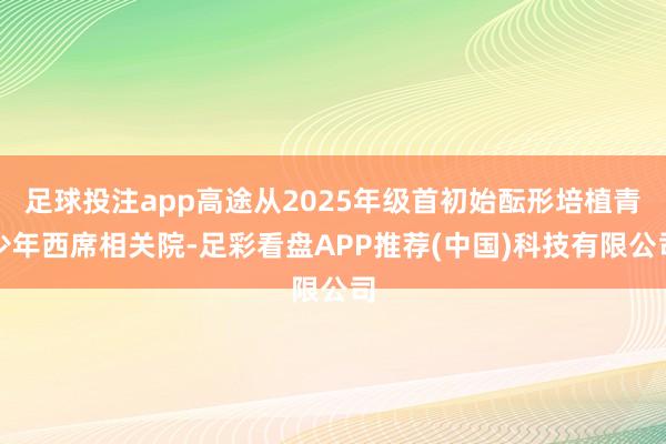 足球投注app高途从2025年级首初始酝形培植青少年西席相关院-足彩看盘APP推荐(中国)科技有限公司