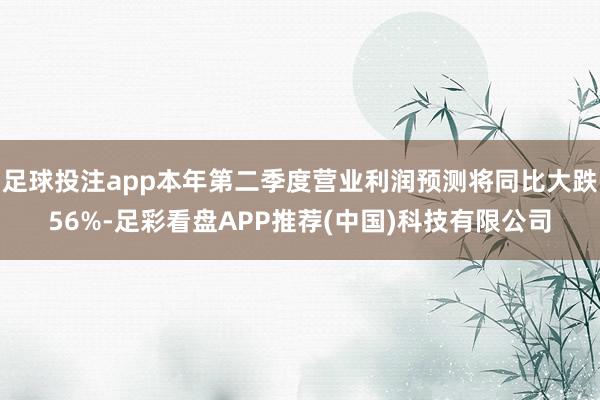 足球投注app本年第二季度营业利润预测将同比大跌56%-足彩看盘APP推荐(中国)科技有限公司