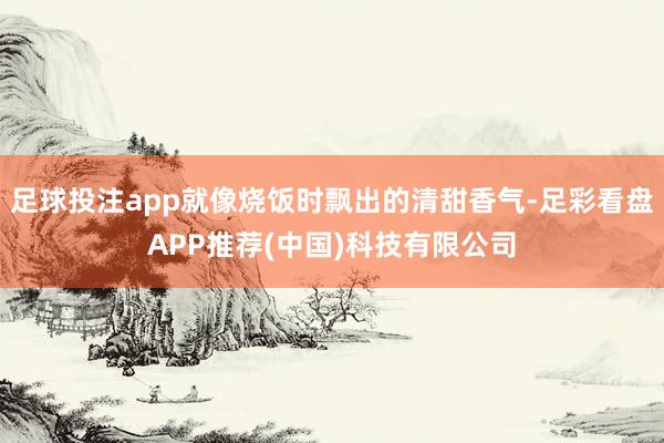 足球投注app就像烧饭时飘出的清甜香气-足彩看盘APP推荐(中国)科技有限公司