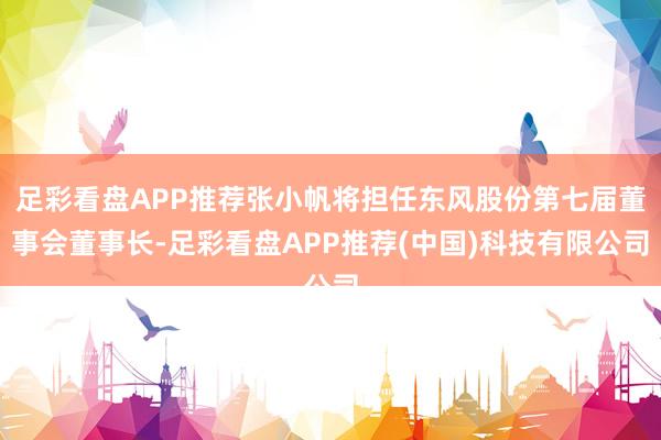 足彩看盘APP推荐张小帆将担任东风股份第七届董事会董事长-足彩看盘APP推荐(中国)科技有限公司